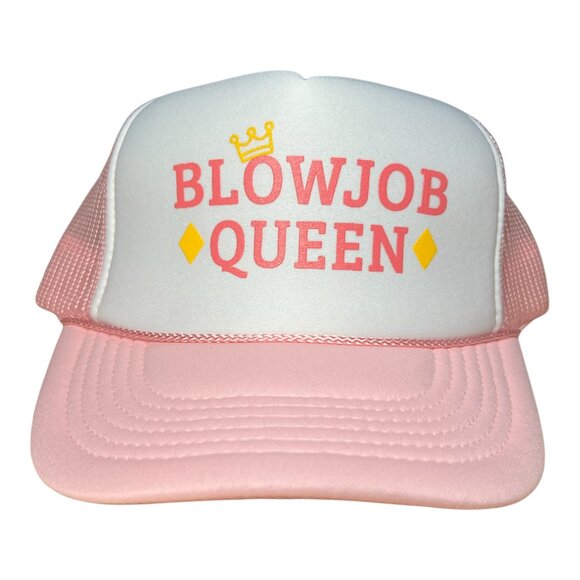 Blowjob Queen funny trucker hat Summer beach boating bachelorette party favor - Picture 2 of 5